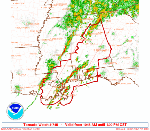 Tornado Watch Issued | Alabama Weather Network