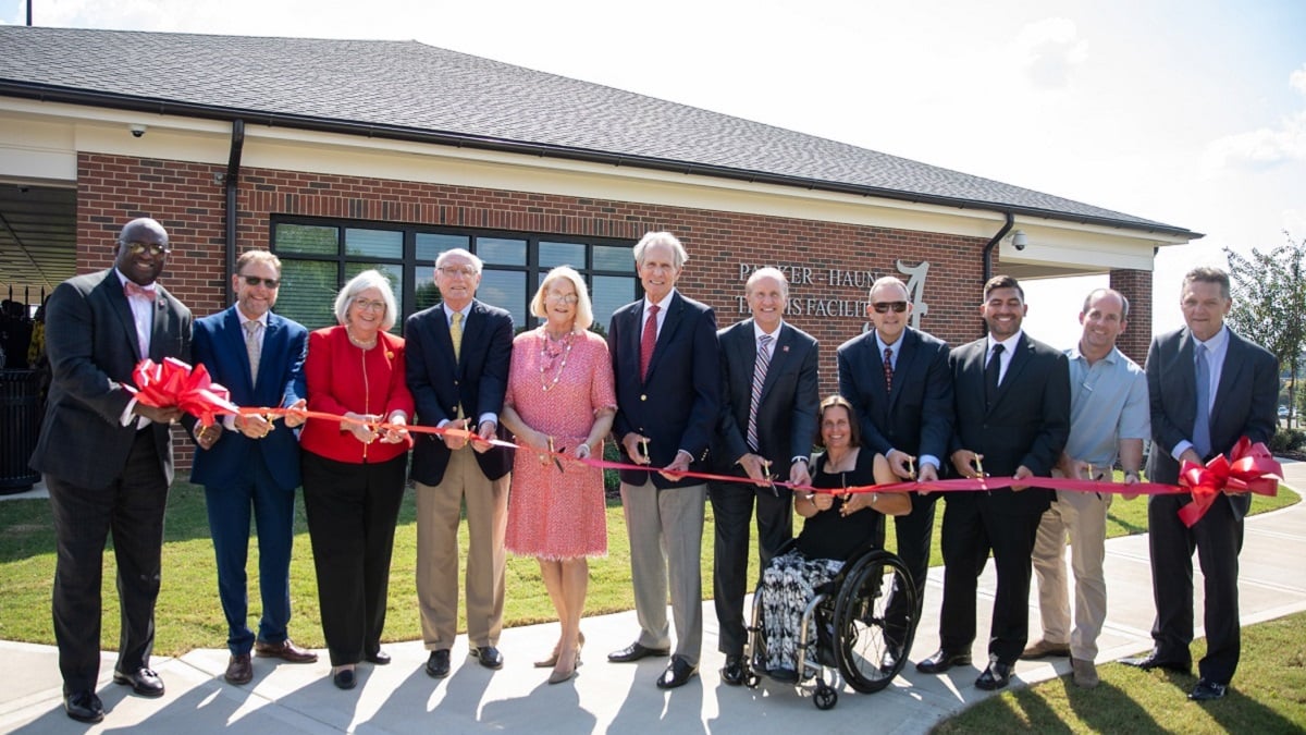 Alabama NewsCenter — University of Alabama Adapted Athletics Celebrates Ribbon-Cutting for Parker-Haun Tennis Facility