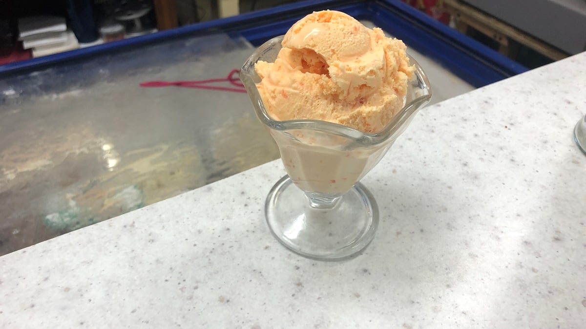 Alabama NewsCenter — Orange Pineapple Ice Cream at Trowbridge’s one of 100 Dishes to Eat in Alabama