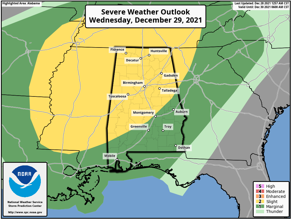 Tuesday Weather Xtreme — Showers Possible Today; Severe Storms Possible Tomorrow, Thursday, & This Weekend