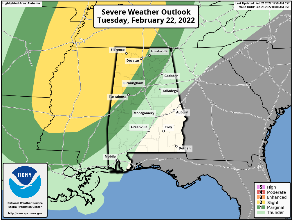 Unsettled Weather Ahead For Alabama This Week