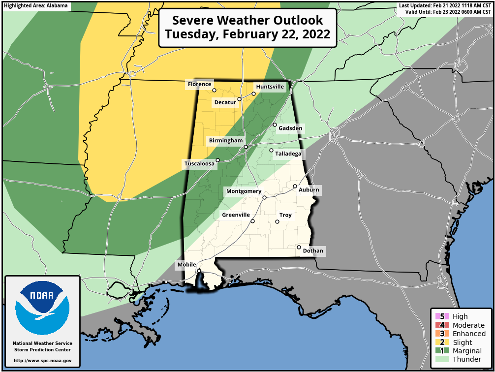 Warmer Tomorrow; Strong/Severe Storms Possible Tomorrow Evening