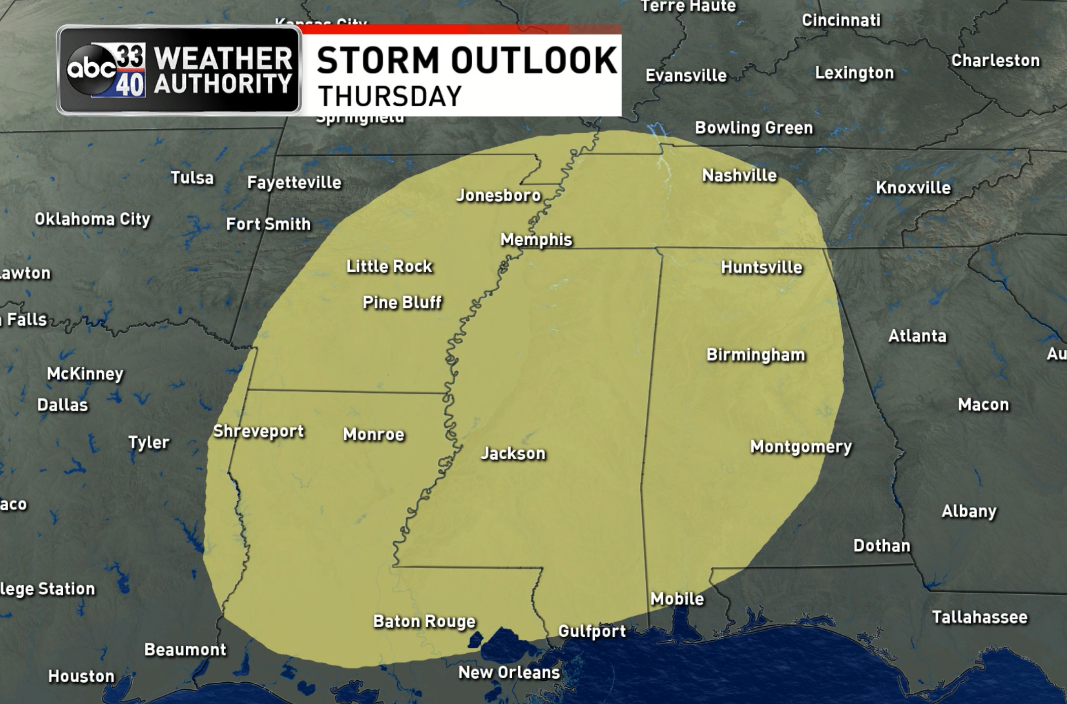 Cool, Dry Weather Today; Severe Storms Possible Thursday