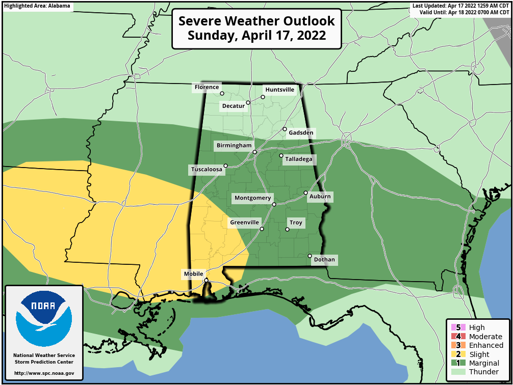 Sunday Weather Xtreme: Rain and Storms For Easter | Alabama Weather Network