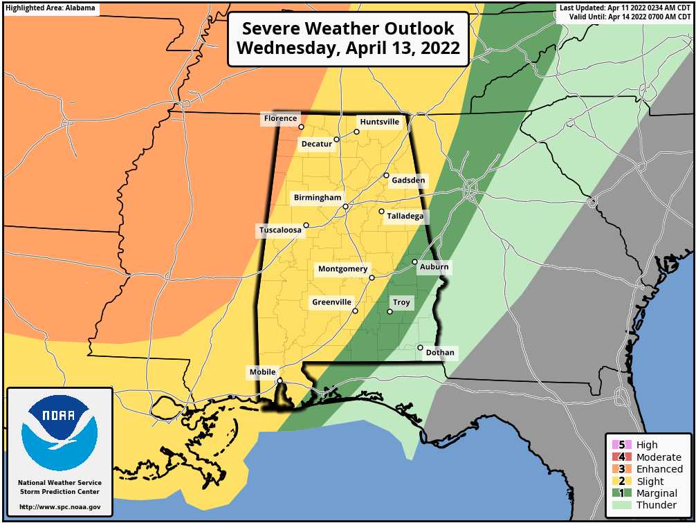 Scattered Showers Tomorrow; Strong To Severe Storms Late Wednesday Night