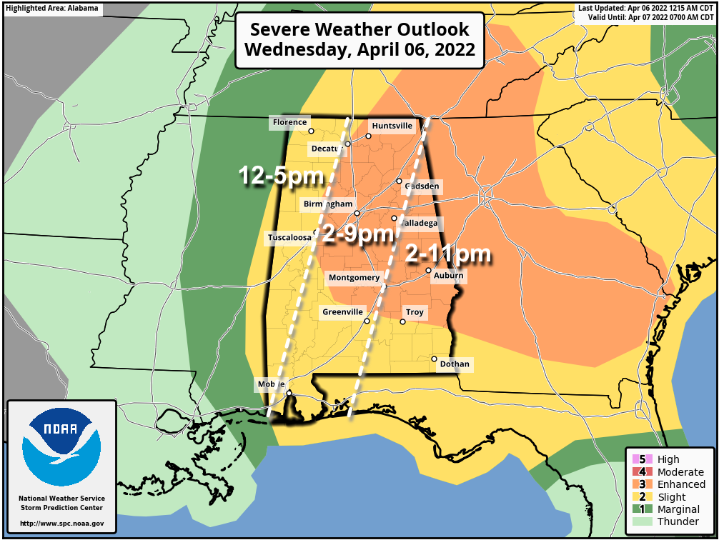 Strong/Severe Storms Likely Later Today
