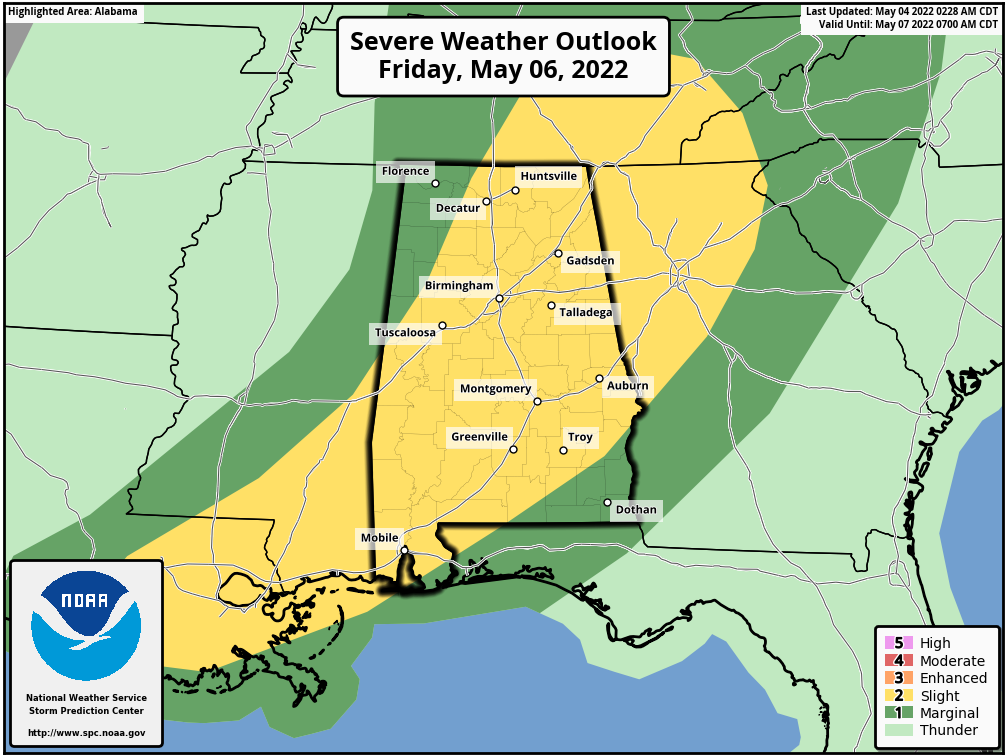Warm, Humid Days; Strong/Severe Storms Possible Friday