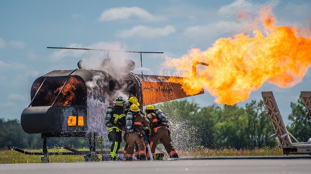 Alabama NewsCenter — Aviation operations students conduct disaster drill at Auburn University Regional Airport