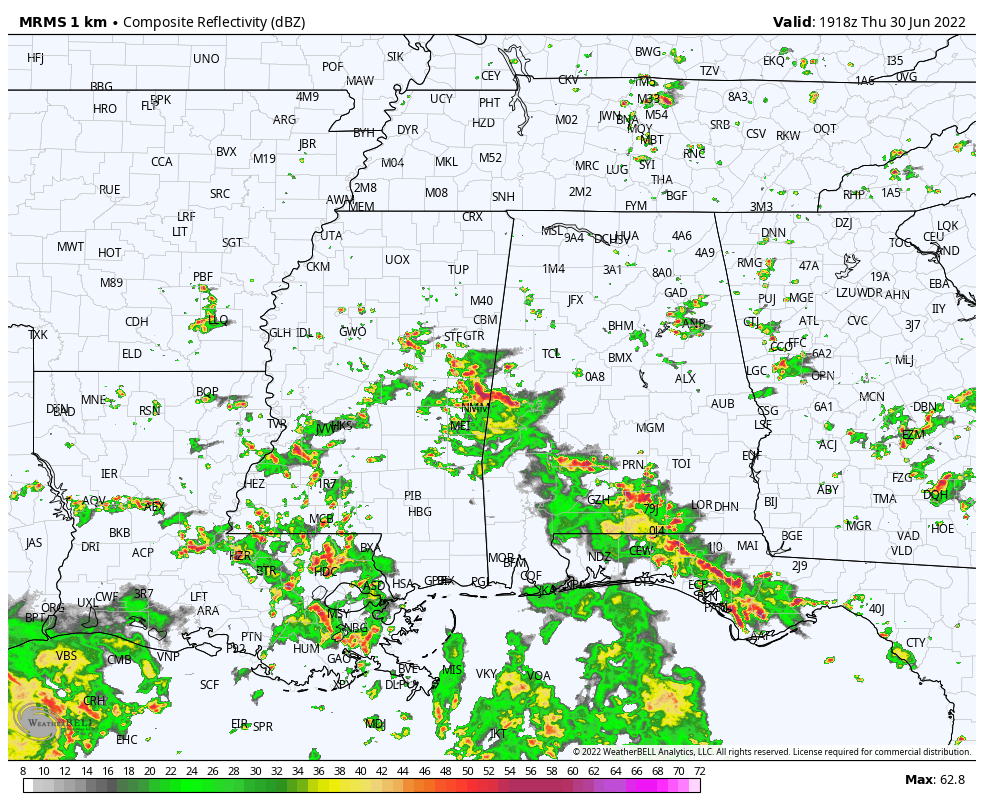 Humid Summer Days With Scattered Showers/Storms