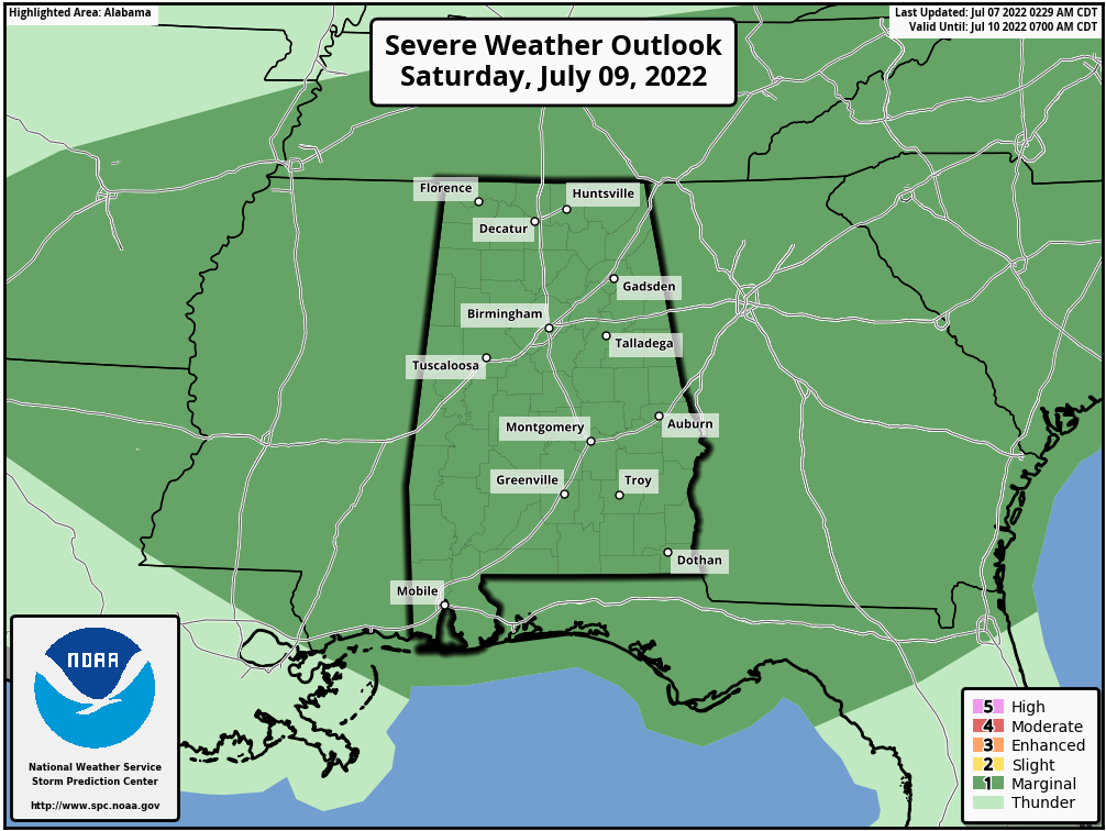 Heat Levels Drop Next Week Across Alabama