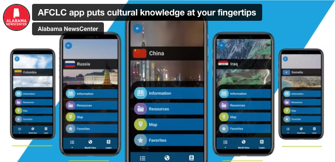 Alabama NewsCenter — Free app created in Alabama for military and families available to everyone interested in global cultures