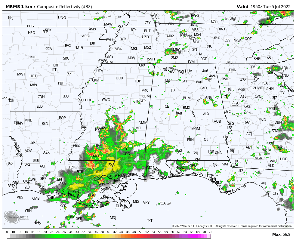 Sun, Heat, Humidity, Scattered Storms