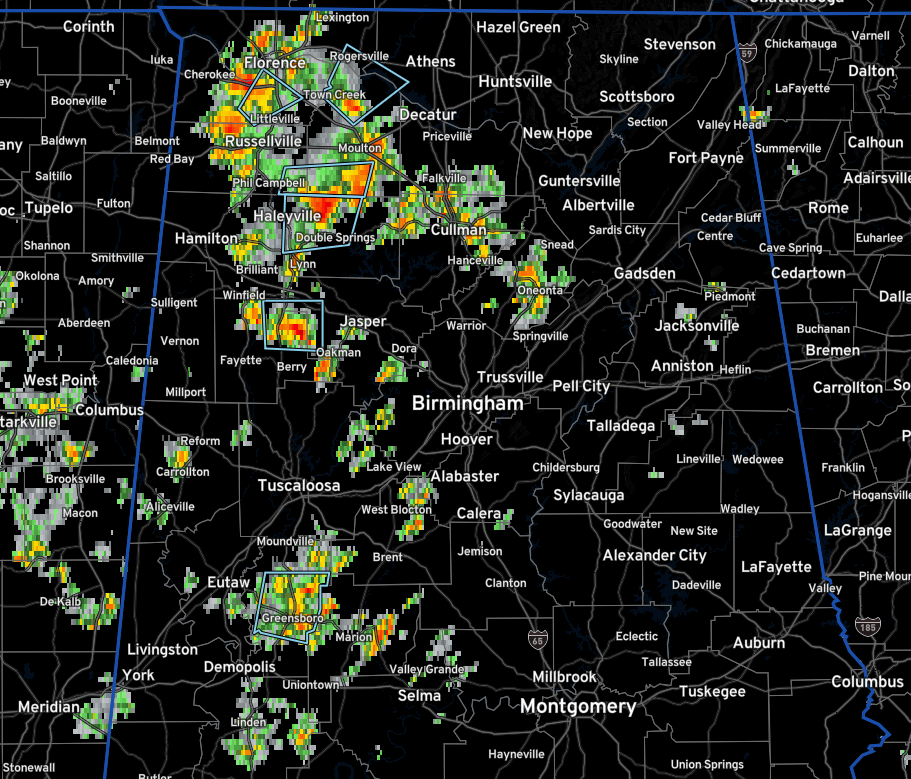 Alabama Radar Check at 1:15 p.m.