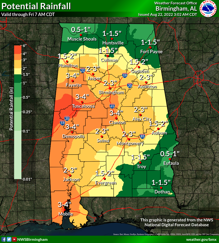 Wet At Times Through Wednesday; Temperatures Remain Below Average