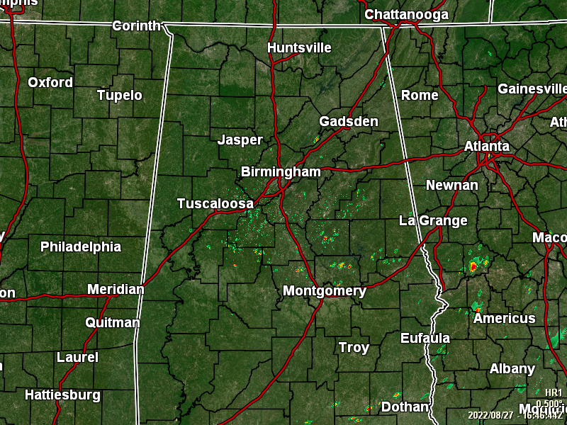 A Few Showers Out There at Midday; More Expected to Form This Afternoon
