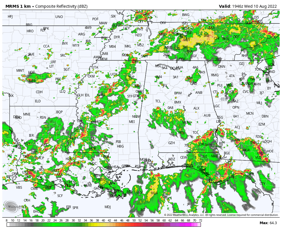 Numerous Showers/Storms Through Tomorrow/Dry Weekend Ahead