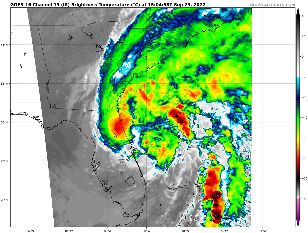 10 am NHC Update: Hurricane Warning Issued for the Entire South Carolina Coast