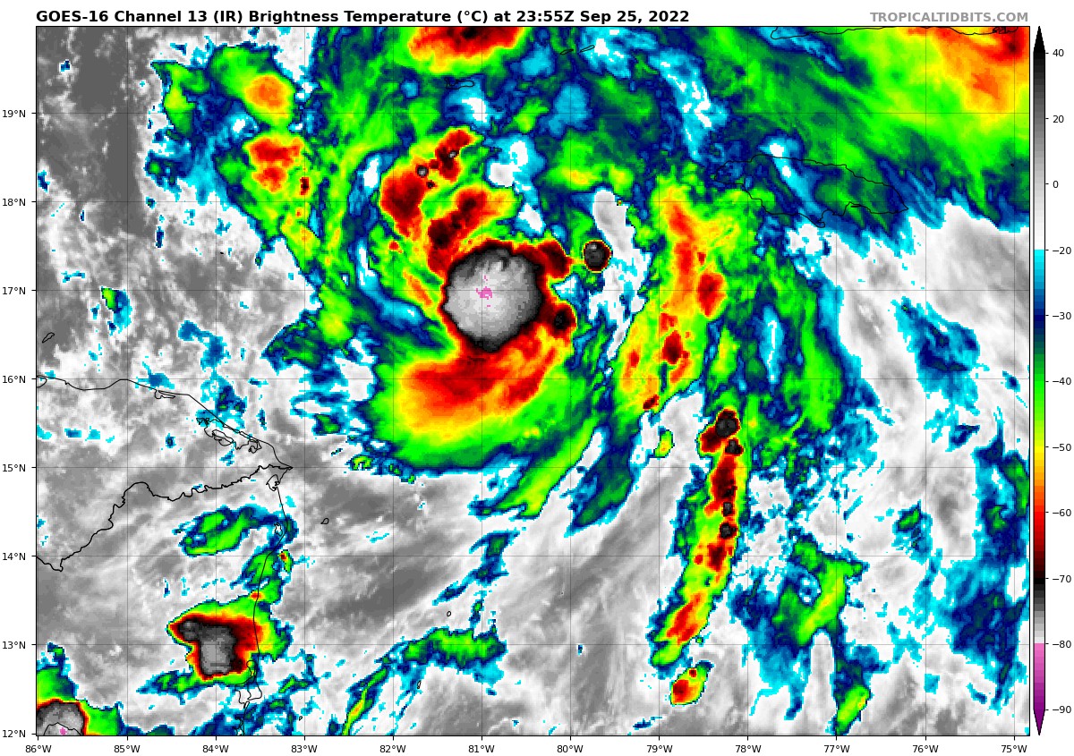Ian’s Rapid Strengthening Trend Has Started This Evening