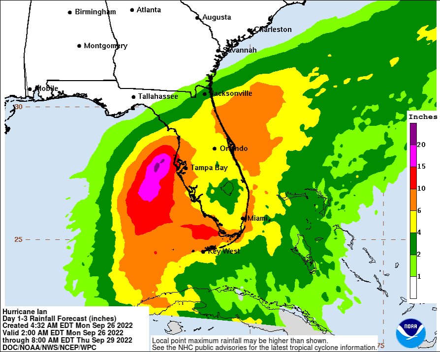 Ian Continues to Grow Stronger; Conditions to Deteriorate in Cuba This Evening