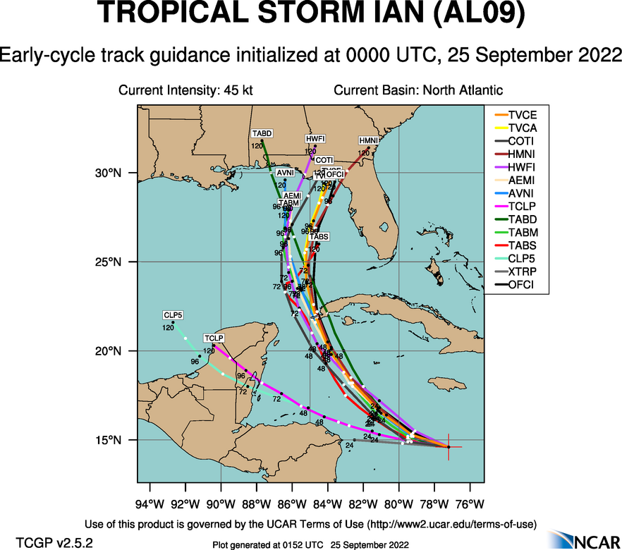 Early Cycle Guidance from the 0z Model Runs