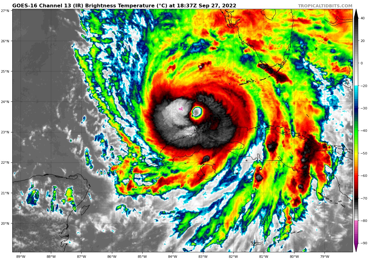 1 pm NHC Update: Ian Strengthening Over the Southeastern Gulf of Mexico