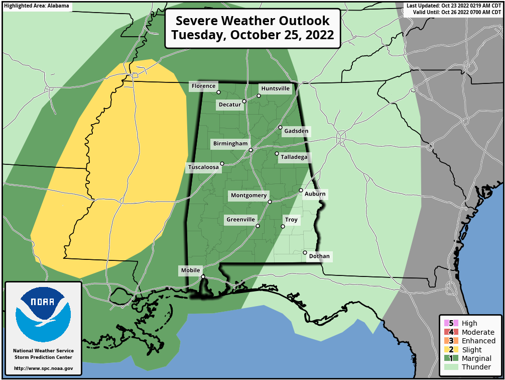 A Very Nice Sunday Afternoon; Strong to Severe Storms Possible on Tuesday