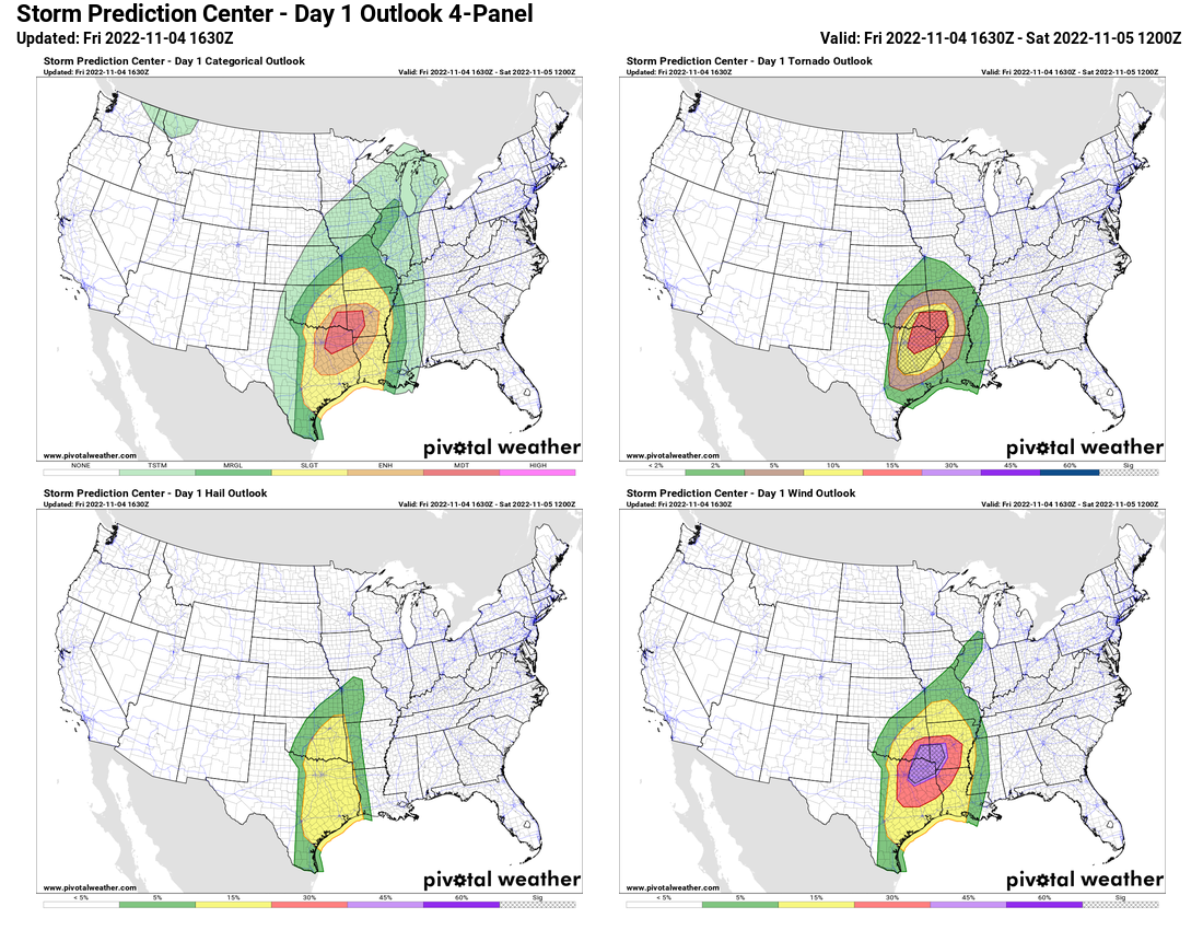 Severe Weather Outbreak Likely To Our West This Afternoon and Overnight