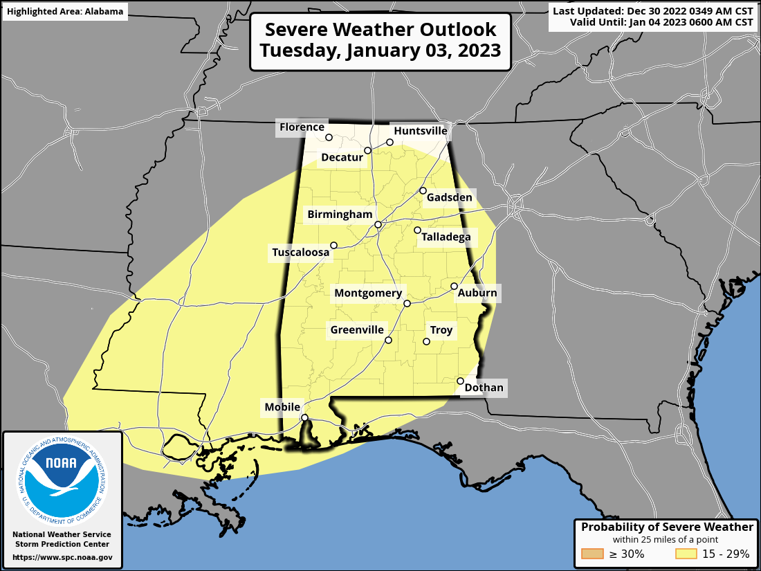 Friday Weather Briefing Video — Rain Moves In Later Today; Slight Risk Up for Tuesday