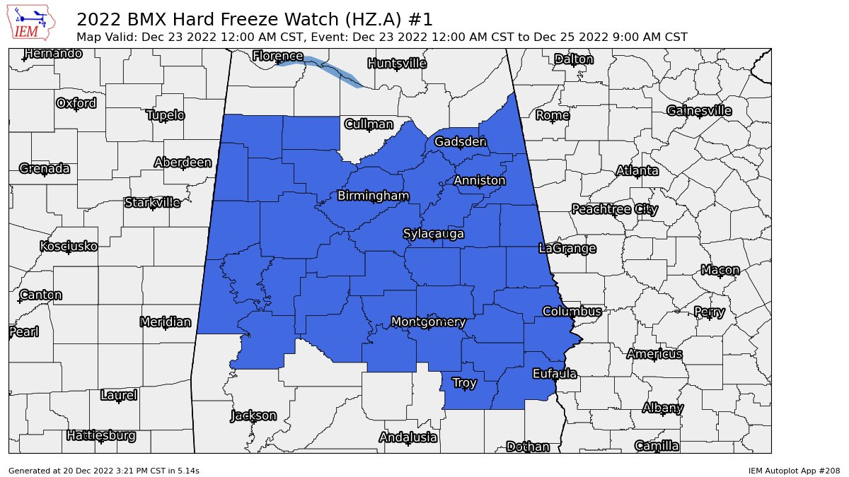 Wind Chill Watches Extended; Wind Chill Warning Issued