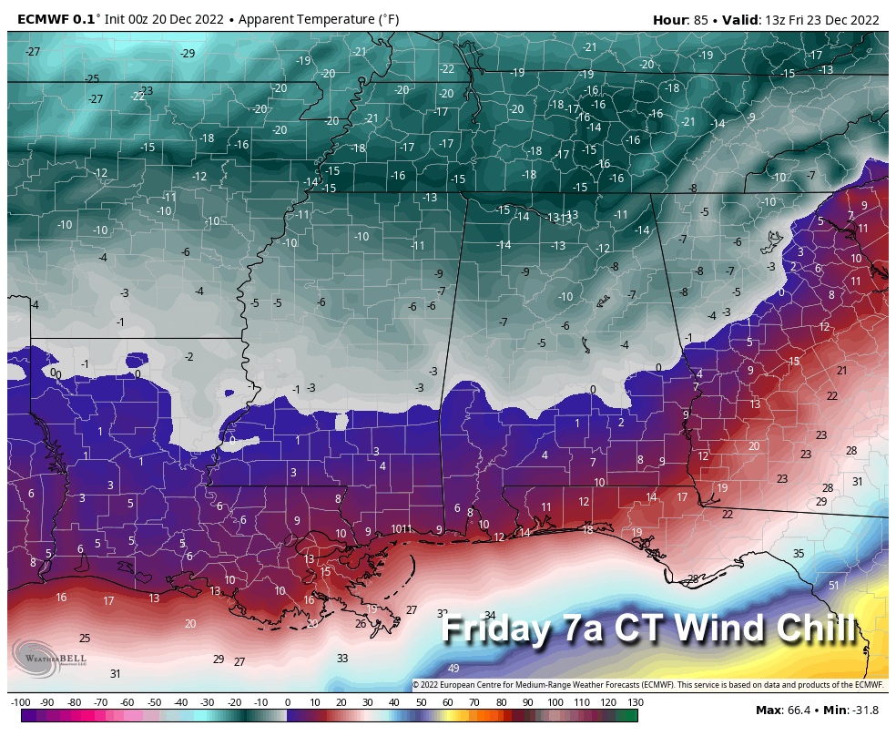 Light Rain At Times Today; Bitterly Cold Arctic Air Arrives Friday