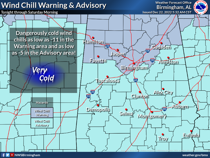 Active Warnings & Advisories for the Arctic Blast