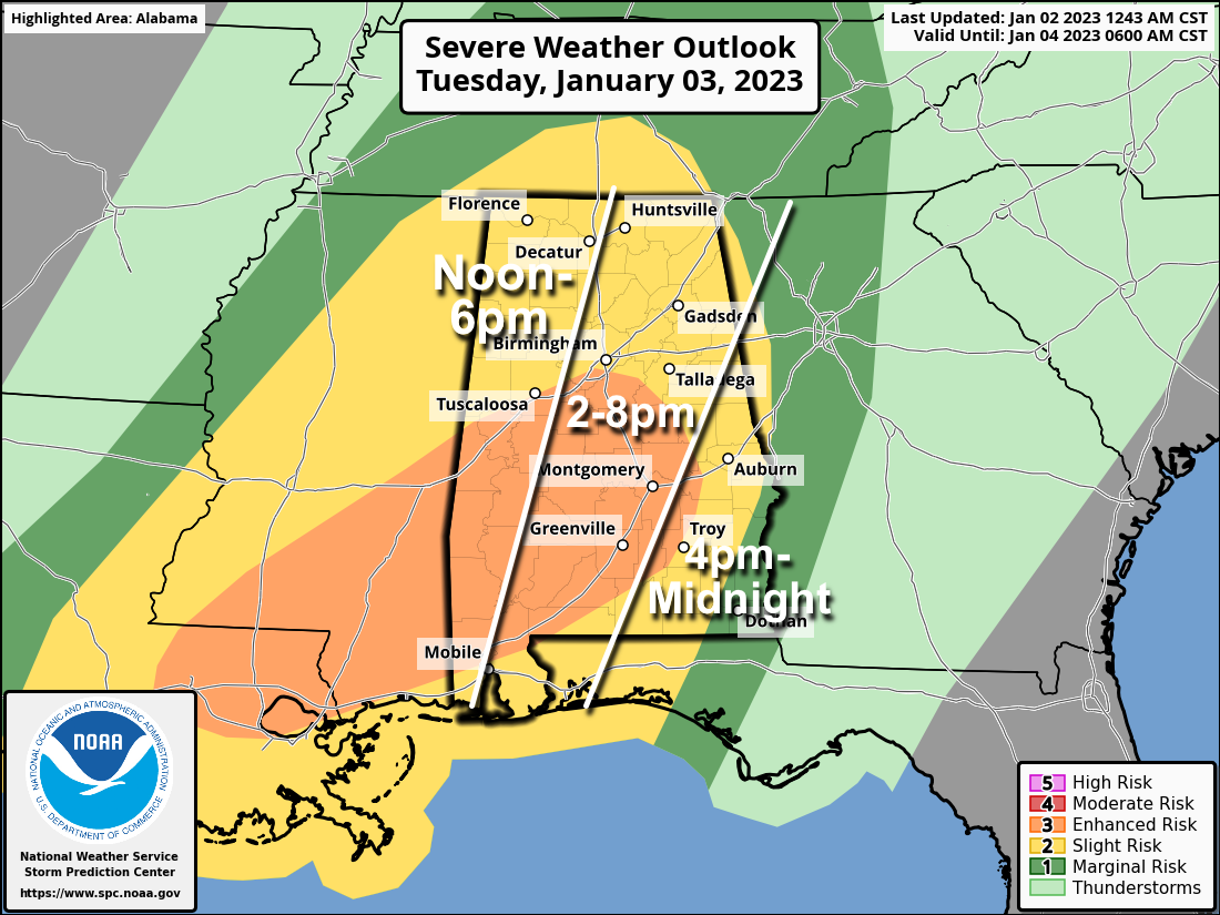 Strong/Severe Storms Possible Tomorrow Afternoon/Evening