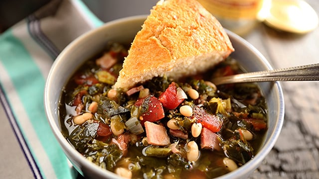 Alabama NewsCenter — Recipe: Collard Green Soup with Ham and Beans
