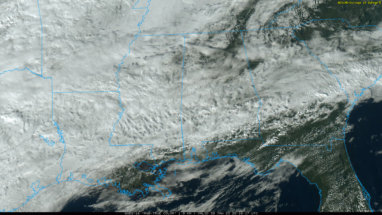 Cloudy, Wet Pattern Through Thursday; Icing Issues Just Northwest Of Alabama