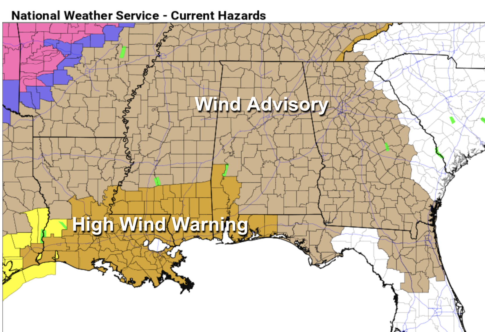 Wind/Rain For Alabama Tonight; Severe Storms Possible Near The Coast