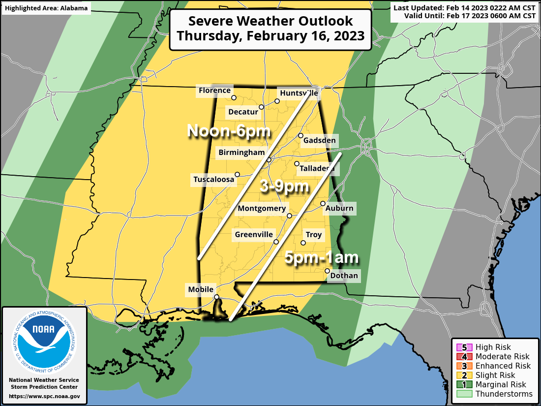 Showers Tonight/Tomorrow; Strong To Severe Storms Possible Thursday