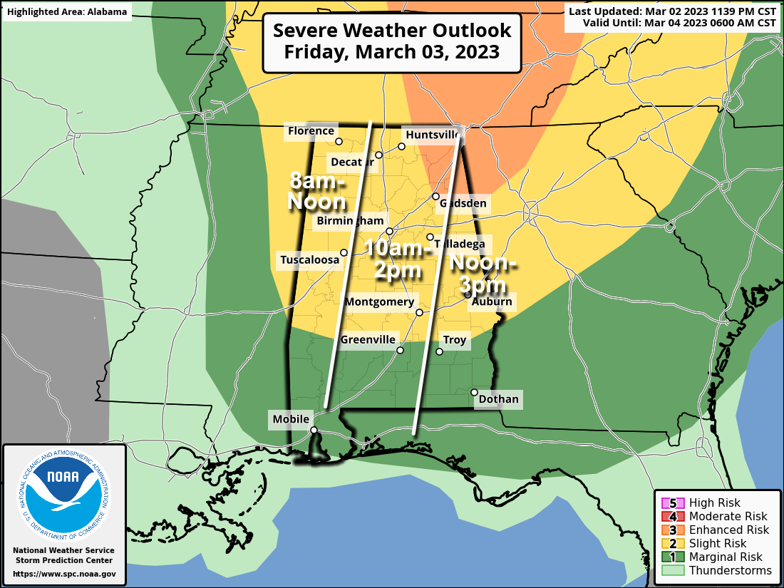 Very Windy Day Ahead With Severe Thunderstorm Potential