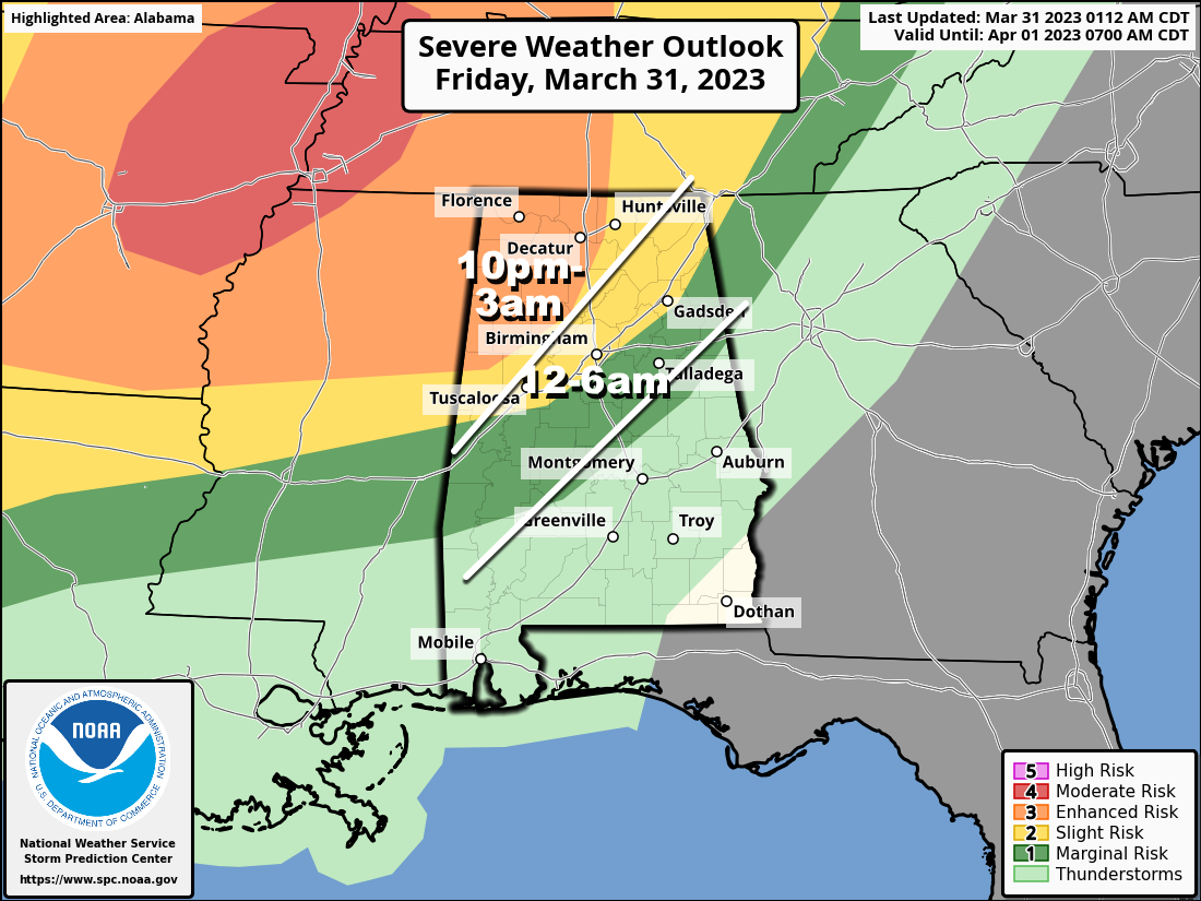 Severe Storms Possible Late Tonight; Mostly Dry Weekend Ahead