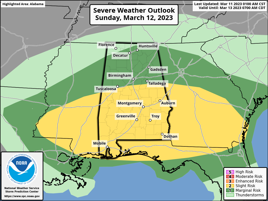 Saturday’s Weather Briefing – Rain Creeps In Late Today; Strong to Severe Storms Possible on Sunday