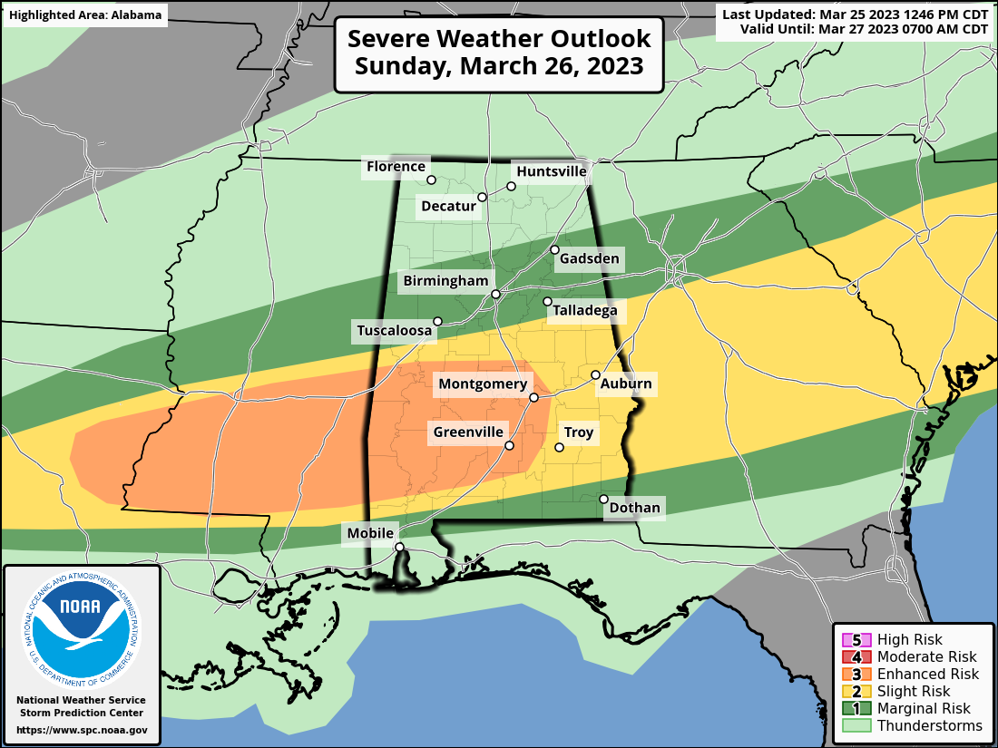 Sunday Weather Briefing Video — Strong to Severe Storms Possible Through the Day