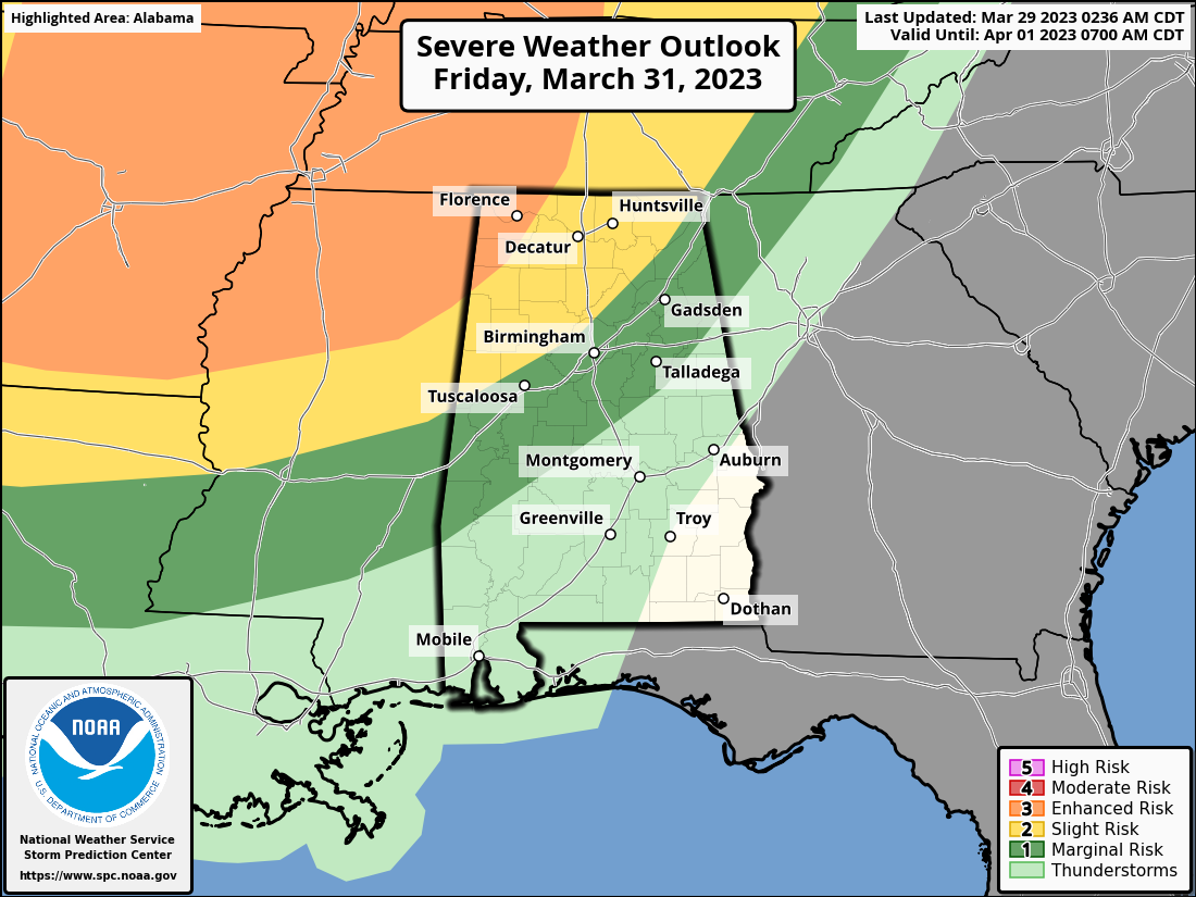 Dry Tomorrow; Storms Arrive Friday Night