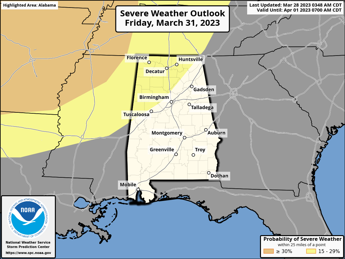 Dry Through Thursday; Storms Return Friday Night/Saturday Morning