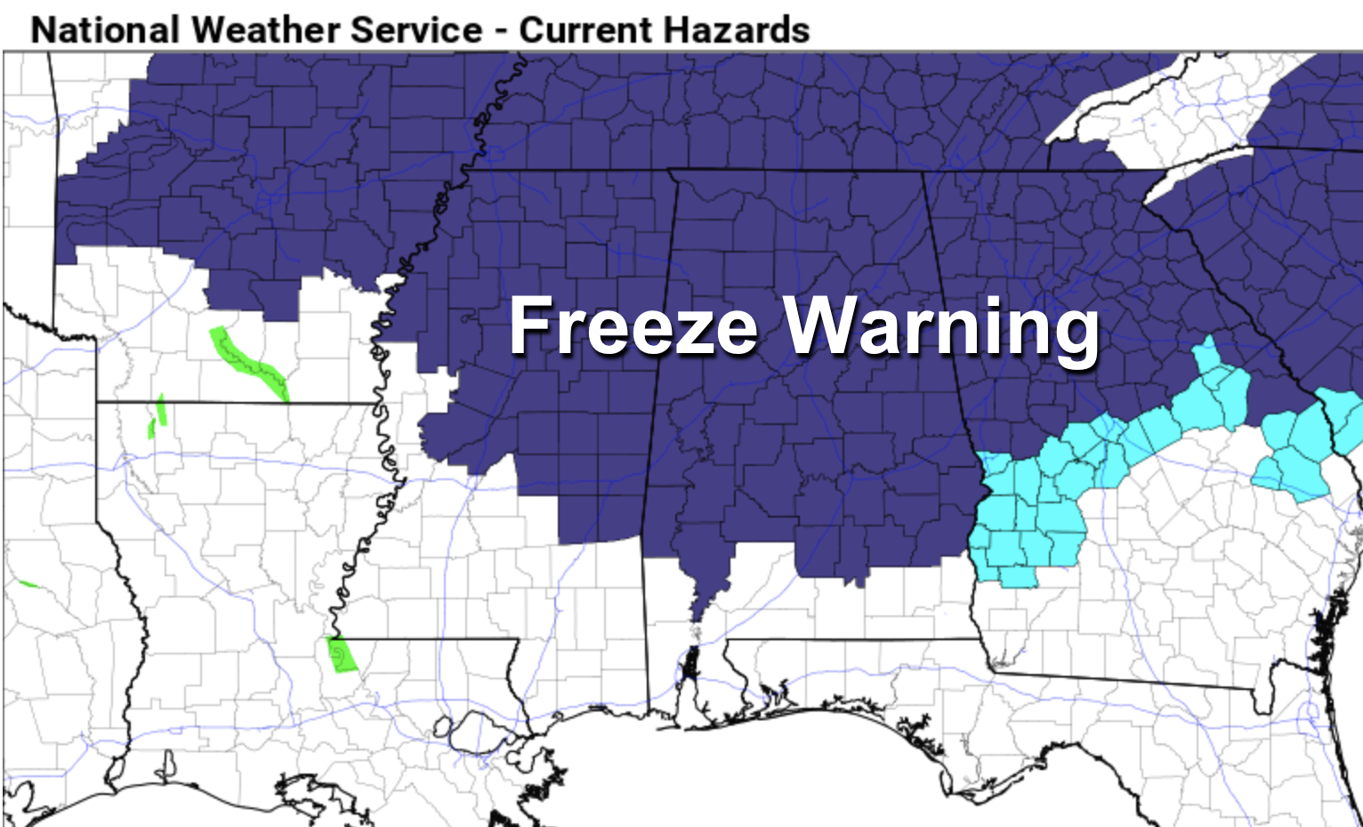 Sunny, Cool Day Ahead; Another Freeze Tonight
