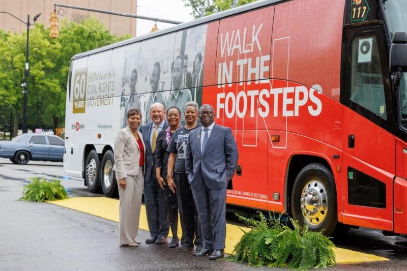 New civil rights motorcoach to promote Birmingham tourism during 60th anniversary year