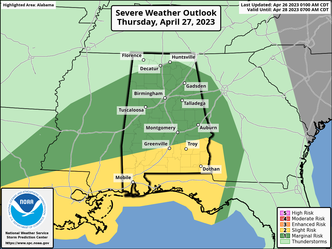 Showers/Storms Possible Through Tomorrow; A Few Strong Storms