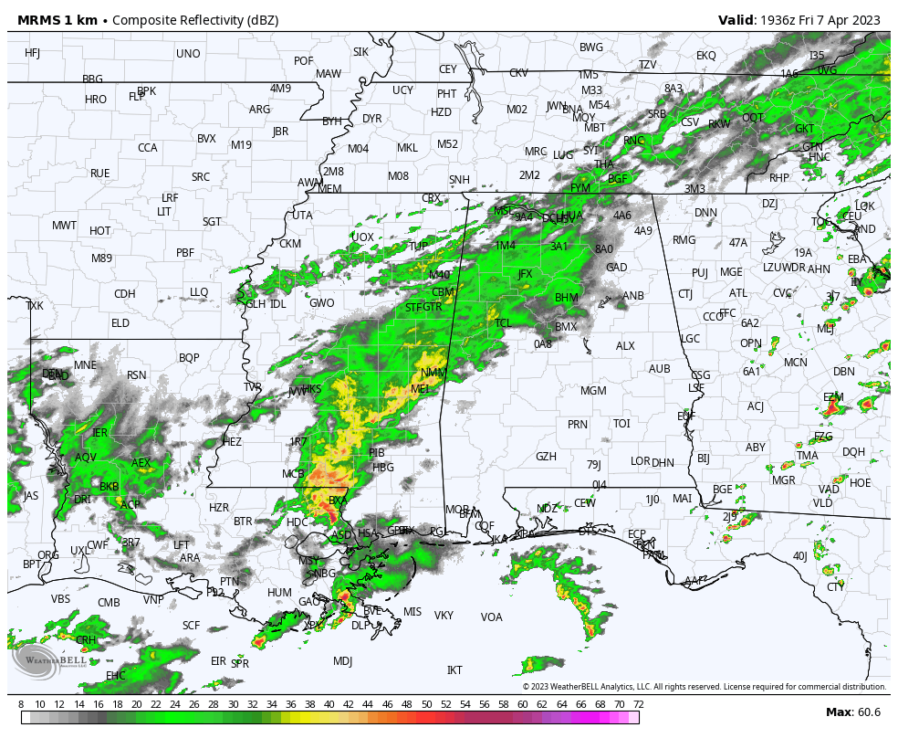 Cool/Wet Day Tomorrow; Dry Easter Sunday