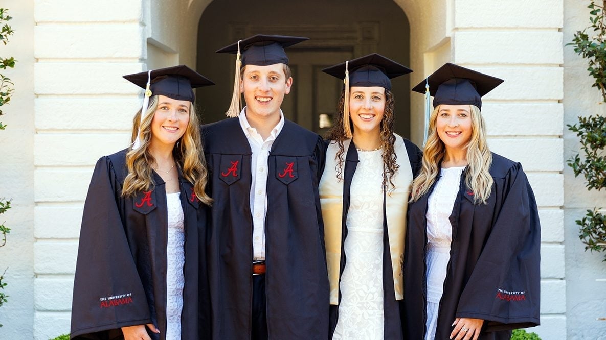 Quadruplets graduate from University of Alabama in the same weekend