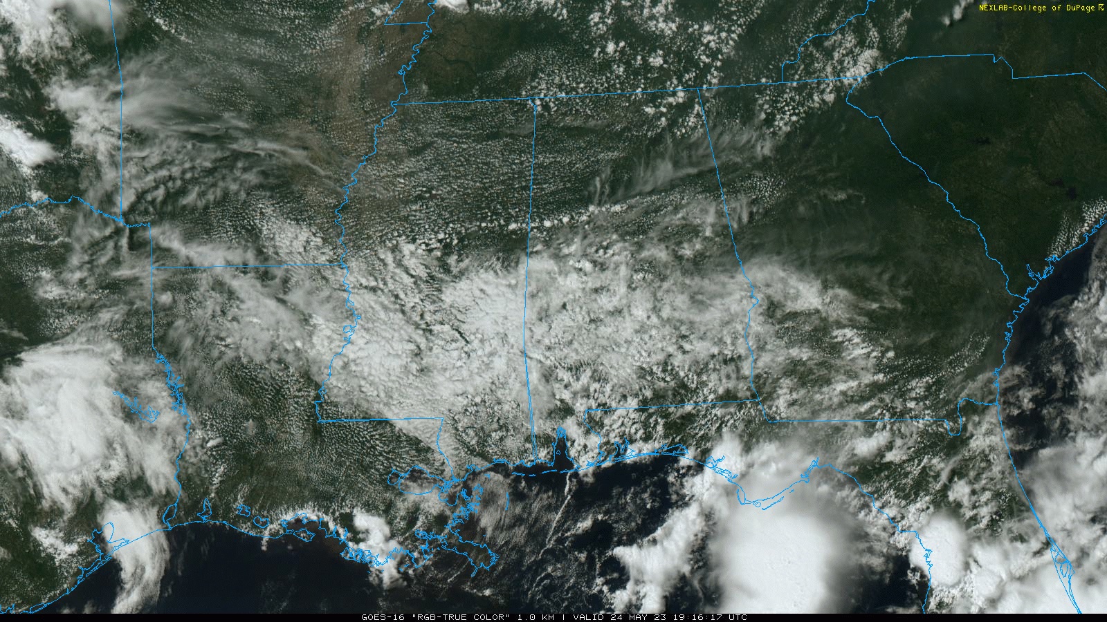 Quiet Pattern For Alabama Through Memorial Day