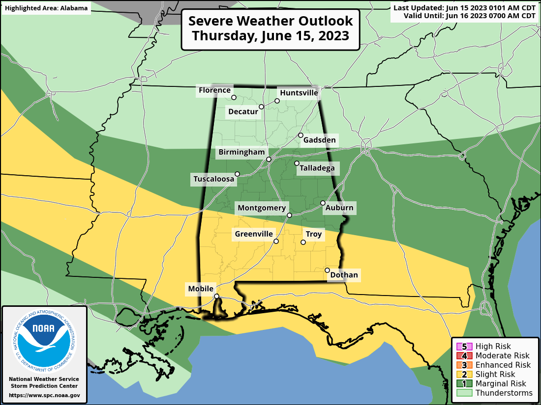 Unsettled Weather Continues Across Alabama Today