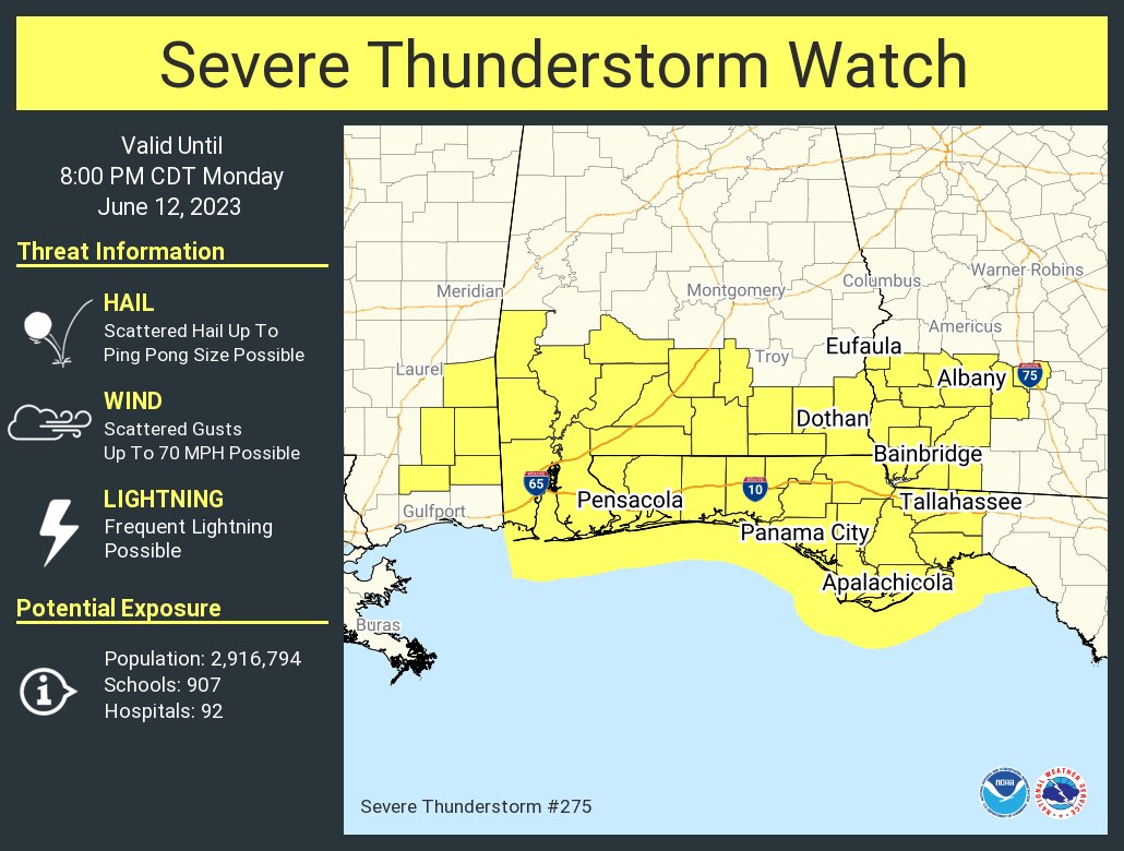 Storms For South Alabama This Evening; Statewide Tomorrow/Wednesday